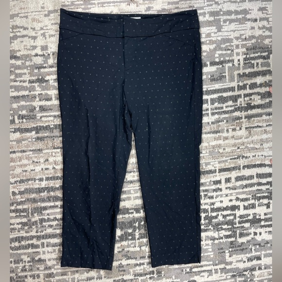 Charter Club Midrise Black & Grey Polkadot Pants Size 20 W - Picture 11 of 12